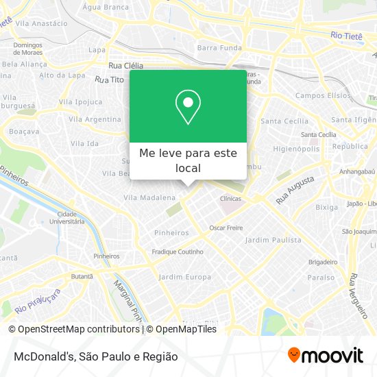 McDonald's mapa