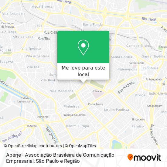 Aberje - Associação Brasileira de Comunicação Empresarial mapa