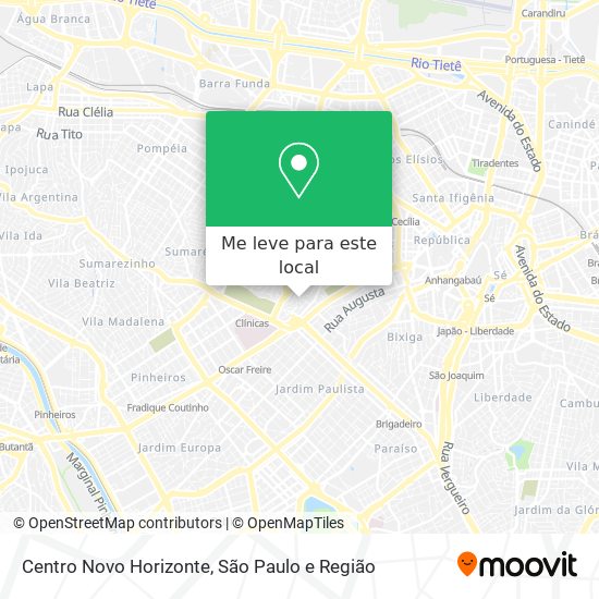 Centro Novo Horizonte mapa