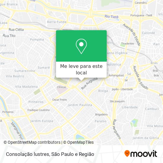 Consolação lustres mapa