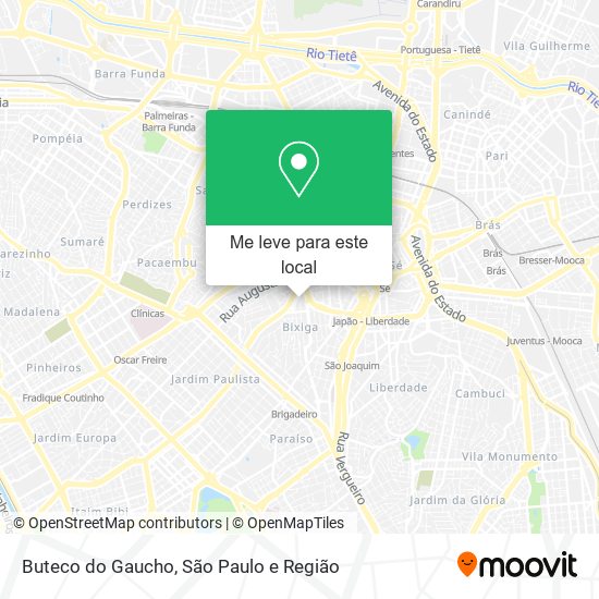 Buteco do Gaucho mapa