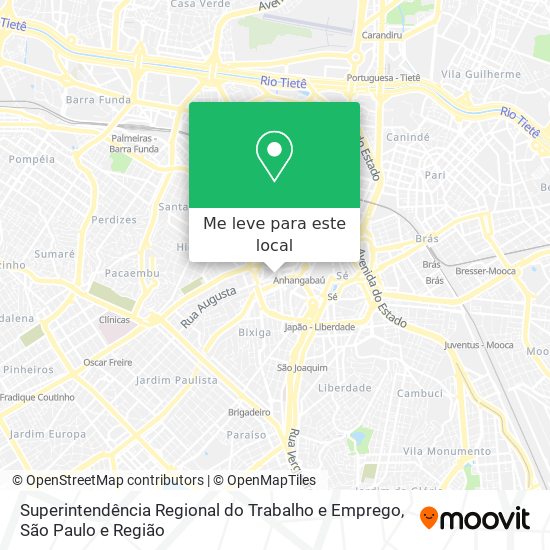 Superintendência Regional do Trabalho e Emprego mapa