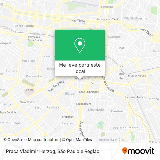 Praça Vladimir Herzog mapa