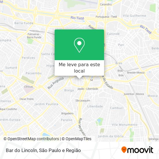Bar do Lincoln mapa