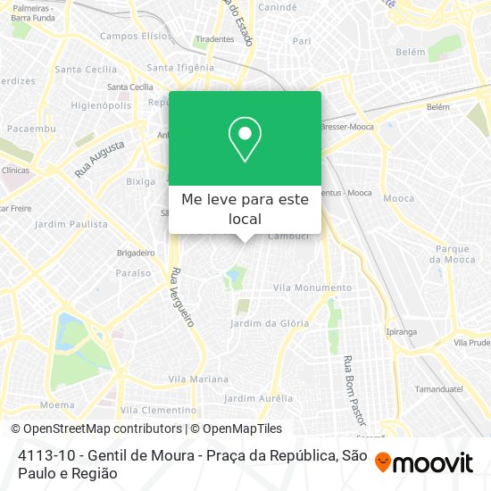 4113-10 - Gentil de Moura - Praça da República mapa