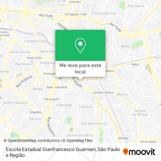 Escola Estadual Gianfrancesco Guarnieri mapa