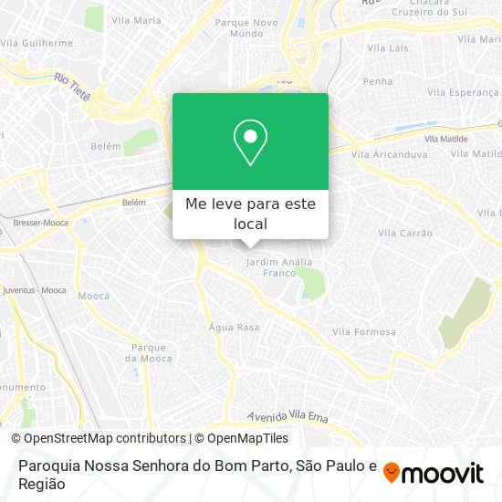 Paroquia Nossa Senhora do Bom Parto mapa