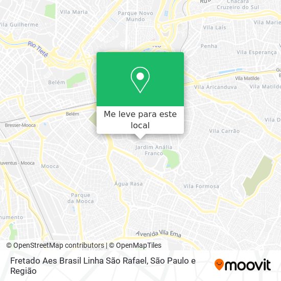Fretado Aes Brasil Linha São Rafael mapa