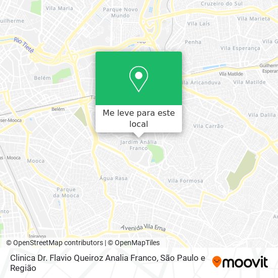 Clinica Dr. Flavio Queiroz Analia Franco mapa