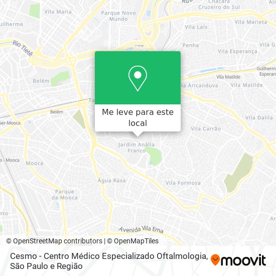 Cesmo - Centro Médico Especializado Oftalmologia mapa