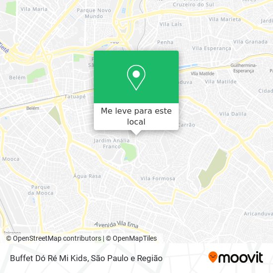 Buffet Dó Ré Mi Kids mapa