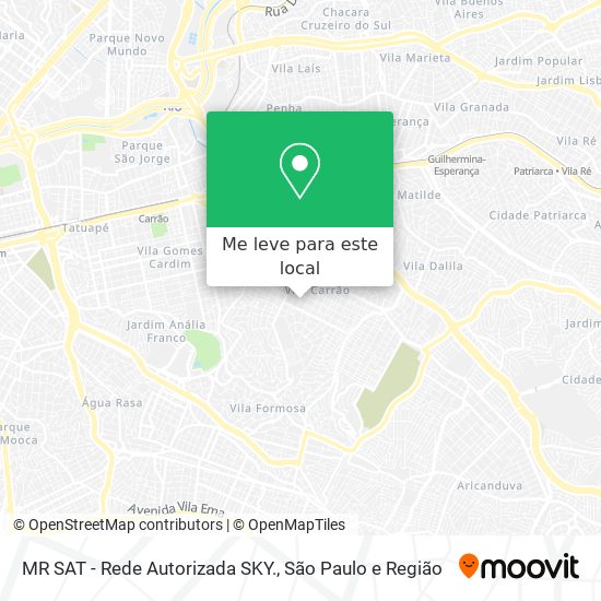 MR SAT - Rede Autorizada SKY. mapa