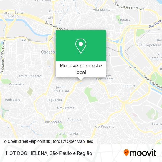 HOT DOG HELENA mapa