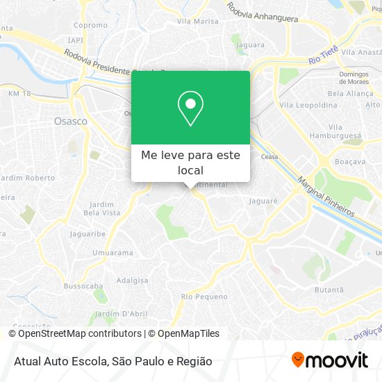 Atual Auto Escola mapa