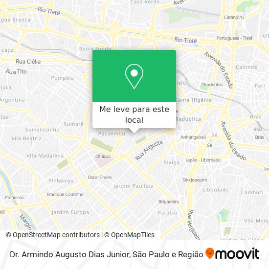 Dr. Armindo Augusto Dias Junior mapa