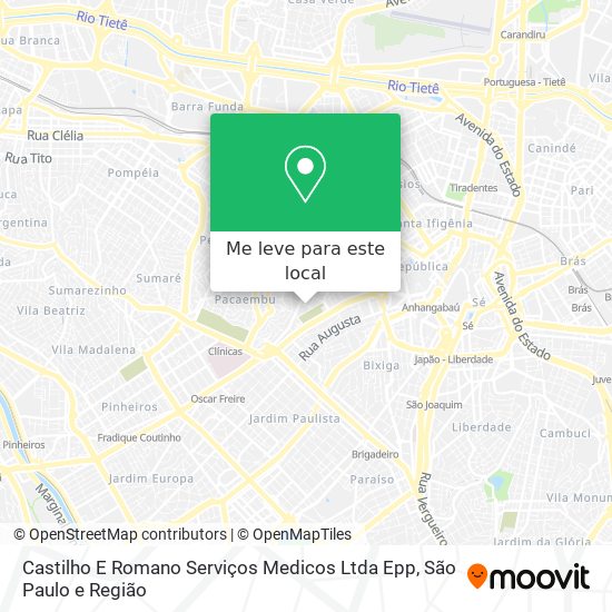 Castilho E Romano Serviços Medicos Ltda Epp mapa