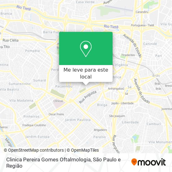 Clinica Pereira Gomes Oftalmologia mapa