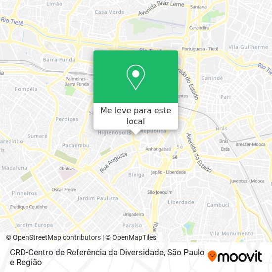 CRD-Centro de Referência da Diversidade mapa