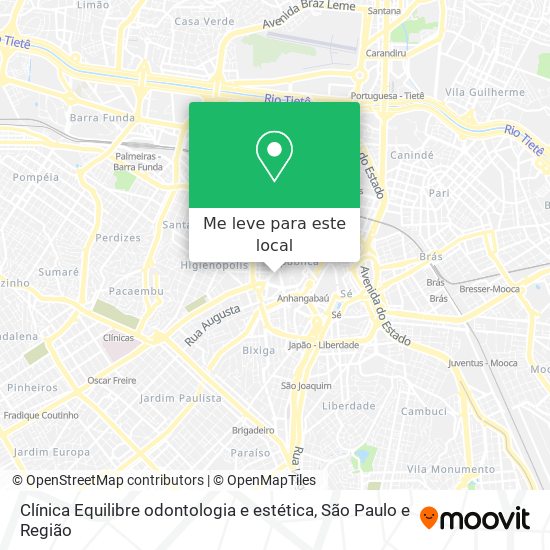 Clínica Equilibre odontologia e estética mapa
