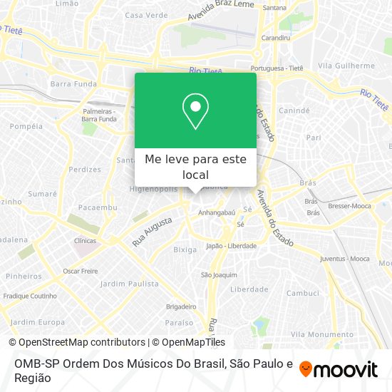 OMB-SP Ordem Dos Músicos Do Brasil mapa