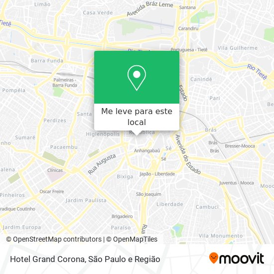 Hotel Grand Corona mapa