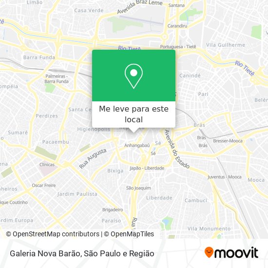 Galeria Nova Barão mapa