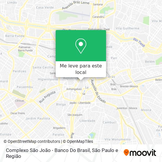 Complexo São João - Banco Do Brasil mapa