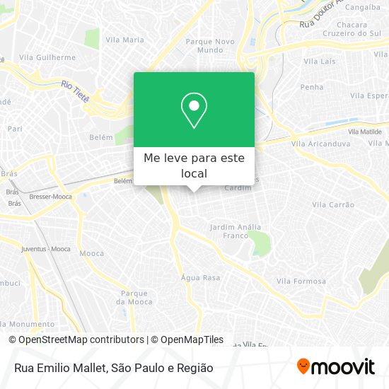 Rua Emilio Mallet mapa