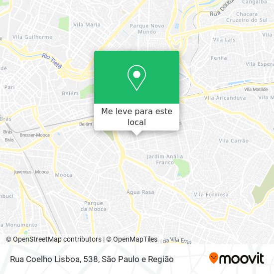 Rua Coelho Lisboa, 538 mapa