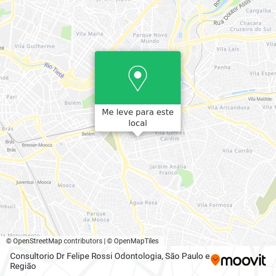 Consultorio Dr Felipe Rossi Odontologia mapa