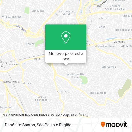 Depósito Santos mapa