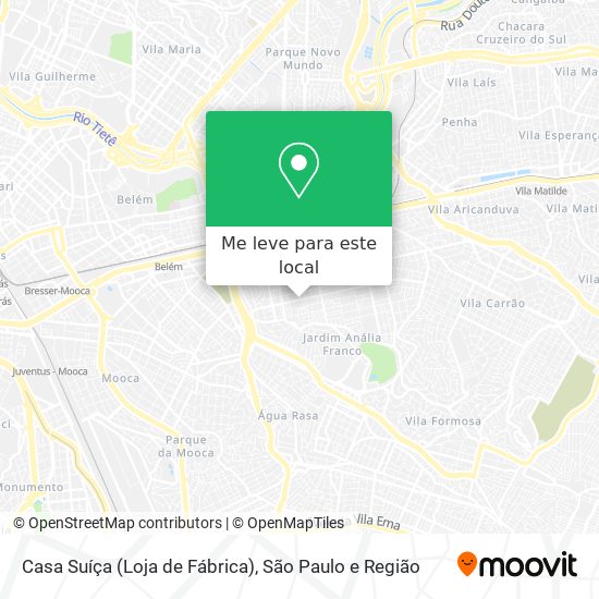 Casa Suíça (Loja de Fábrica) mapa