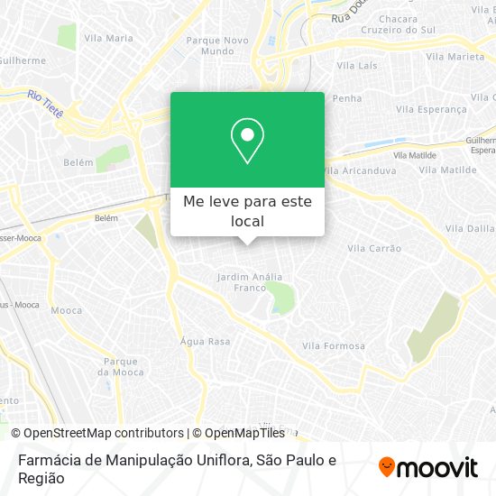 Farmácia de Manipulação Uniflora mapa