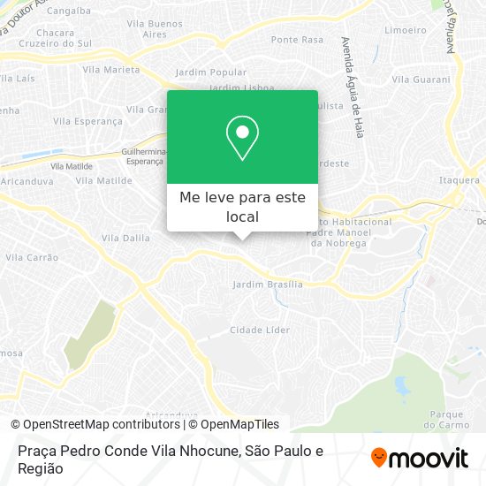 Praça Pedro Conde Vila Nhocune mapa