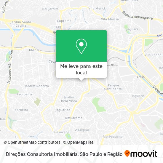 Direções Consultoria Imobiliária mapa