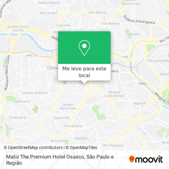 Matiz The Premium Hotel Osasco mapa