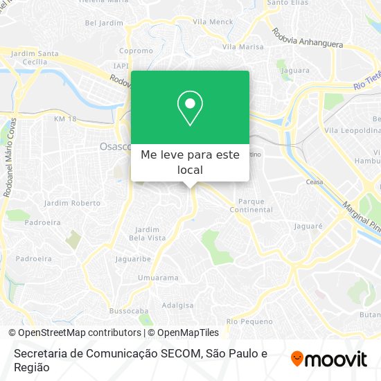 Secretaria de Comunicação SECOM mapa