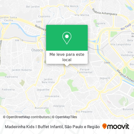 Madeirinha Kids I Buffet Infantil mapa
