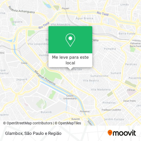 Glambox mapa