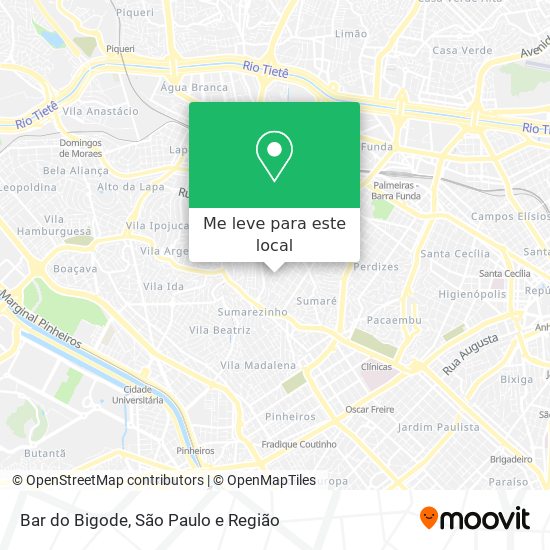 Bar do Bigode mapa