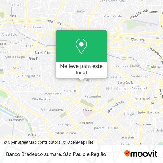 Banco Bradesco sumare mapa