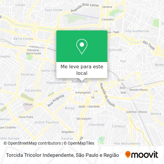 Torcida Tricolor Independente mapa