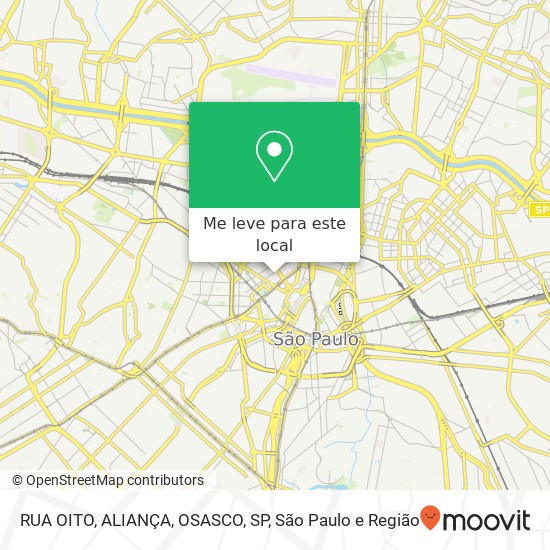 RUA OITO, ALIANÇA, OSASCO, SP mapa