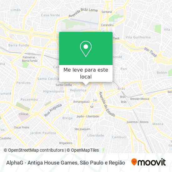 AlphaG - Antiga House Games mapa