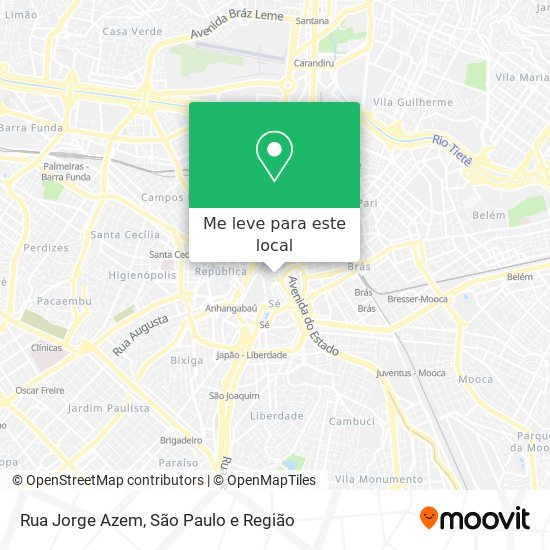 Rua Jorge Azem mapa