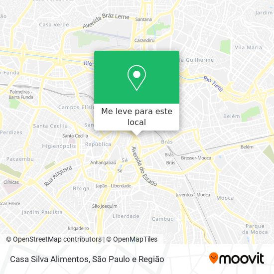 Casa Silva Alimentos mapa