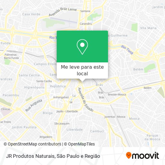 JR Produtos Naturais mapa