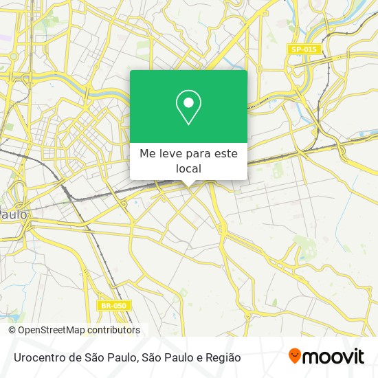 Urocentro de São Paulo mapa