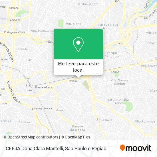 CEEJA Dona Clara Mantelli mapa
