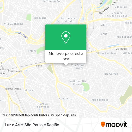 Luz e Arte mapa